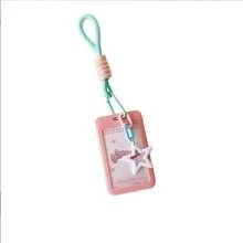 Macaron Colorful Small Card Storage Sleeve, Korean Idol Photocard Holder With Star Keychain Lanyard, Plastic Photo Card Protective Sleeve, Sweet INS Style, Suitable For Korean Entertainment Photocards, Student Campus ID Cards, Daily Collection And Display, ID Card Holder, Portable Card Sleeve, Cute Gift For Girls - A - View 7