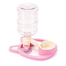 Dispenser Air Gravitasi Bahan ABS Baru untuk Kucing, dengan Tangki Air Transparan yang Dapat Dilepas, Mulut Mangkuk Kompak, dan Alas Terbuka. - 1L - View 2