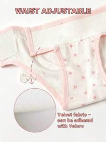 1pc/1pc+5pcs Disposable Diaper Set With Lace Cute Star Print Sanitary Pants Period Pants Anti-Harassment Pants Suitable For Small And Medium Cats And Dogs Pets - Baby Pink - View 5