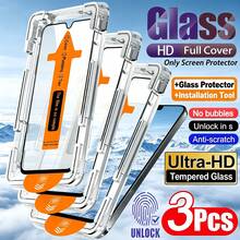 [24h Shipping From DE/FR/ES] Screen Protector: 3 Pieces Of High-Definition Tempered Glass Film, One-Click Installation, Dustproof, Full Coverage, Suitable For Samsung Galaxy A27 A26 A25 A17 A16 A15, 9H Hardness Screen With Anti-Dust Print, Smooth And Oil-Resistant Protective Film - 5PCS - View 4