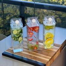 Garrafa Acrilico Plástico 500ml Suco Leite Agua Chá Geladeira - Transparente - Visão 3
