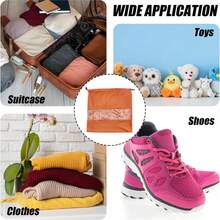 1 túi tote chống bụi dây rút (3 size) bằng da lộn, túi đựng giày du lịch có cửa sổ trong suốt, túi vải lưu trữ chống bụi - Nhiều màu - Xem 7