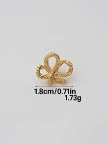 6pcs French Textured Woven Bow Metal Buckle, Gold & Silver Dual Color Detachable Decorative Buckle For Trench Coat, Cardigan, Sweater, DIY Accessories - Multicolor - View 14