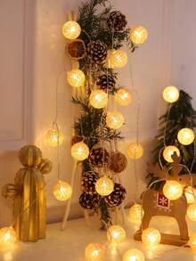 1 buah Lampu Hias Bola Natal untuk Dekorasi Rumah, Lampu Hias Bola untuk Dekorasi Meja dan Ruangan Dalam, Lampu Peri LED untuk Dekorasi Dinding Ruangan, Lampu Hias LED untuk Dekorasi Pesta Ulang Tahun dan Festival, Lampu Bola LED Dekoratif, Lampu Dekorasi Natal - Huang Guang - View 4