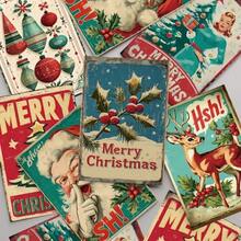 1 Set Vintage Christmas Greeting Cards - Includes 12 Cards And 12 Envelopes, Classic Christmas Cards Bulk Pack, Perfect For Greetings And Holiday Atmosphere, Winter Holiday Gifts, For Family And Friends, Invitation Letters - 12 Greeting Cards + 12 Envelopes - View 3