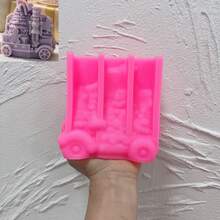 Christmas Santa Claus Sitting In Sleigh Candle Mold ChristmasTrain Mold Angel DIY Form Concrete Resin Casting Mold Home Decor - Multiple Styles - View 15
