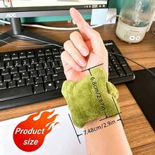 1pc Cute Computer Keyboard Wrist Rest Mouse Pad With Hand Pillow, Anti-Friction, Warmth And Ergonomic Design For Office Desk Back To School Gaming Mouse Pad Desk Accessories Office Supplies Office Desk Accessories Mousepad Mouse Pad For Desk - Multicolor - View 3