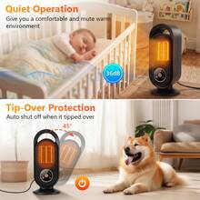 This 3-Speed Ceramic Fan Heater Features 4 Timer Settings, PTC Rapid Heating, And Is Suitable For Offices, Homes, And Bedrooms. - US A Type Plug(110-127V) - View 8