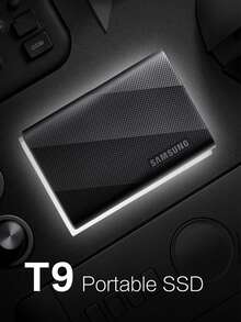 Samsung 1TB Type-C USB 3.2 Portable SSD (PSSD) T9 Black NVMe Read Speed 2000MB/S Direct Connection For Phone And Laptop - View 1