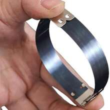 バネ口金具 10個セット 幅1.3cm 長12cm クラフト用品 財布用留め具パーツ バネ口ポーチ DIY 手芸材料 自動閉鎖 アンティークブロンズ - 写真のように - チェックする 5
