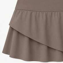 Li-Ning Women's Tennis Series Ice-Cooling Sun Protection Skort AKSV938 - Palm Brown - View 5