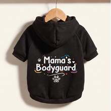 LUCKIE PAL 1pc Mama's.Bodyguard Slogan Print Pet Sweatshirt, Anti-Flea, Reduce Shedding, Thermal Insulation, Breathable, Suitable For Cats And Dogs, Indoor And Outdoor - Multicolor - View 15