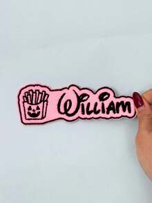 1/3/5pcs Customized Halloween Embroidered Name Patches, Personalized Name Labels For Clothing, Hats, Backpacks, Bridesmaid Name Tags, Text Patches For Lunch Boxes, Iron-On Name Labels, Customizable Aesthetic Apparel Decor - Multicolor 4 - View 10