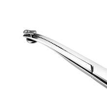 Skin Anchor Pliers Tool, 6 Inch Professional Micro Skin Surface Anchor Holder, Stainless Steel Body Art Piercing Hemostat Clamp Tool - Bent-nose Tweezers - View 5