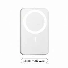 5000mAh Magnetic Portable Power Bank With 15W Wireless Charging And 22.5W Fast Charging, Compact Rounded Battery Pack For Compatible Smartphones, Smooth Solid Colour Design For University Days, Student Life, Project Meetings, Daily Commutes, Road Travel, Weekend Visits And Holiday Breaks, Wireless Charger, University Essentials And Travel Size Mini Products - 1PC - View 12
