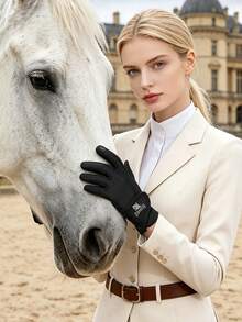 Full Finger Equestrian Gloves, Suitable For Riding, Cycling, Gardening, And Other Outdoor Activities, Suitable For All Seasons, Equestrian Equipment - Multicolor - View 3