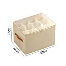 Foldable Fabric Shoe Box, Holds Up To 12 Or 16 Pairs Of Shoes, Large Capacity Fabric Shoe Box With Lid, Adjustable Dividers, Transparent Cover, Waterproof And Dustproof, Foldable Storage, Multi-Functional All-In-One Design, Suitable For Home, School, Dormitory Wardrobe And Other Places, Dustproof And Moisture-Proof, Washable, Multiple Usage Methods - Multicolor - View 13