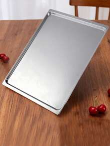 Aluminum Alloy Cookie Baking Pan Cake Baking Tray Tray Natural Color Home & Commercial Multi-Purpose - Silver - View 10