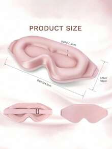 1pc Silky Sleep Eye Mask, Light-Blocking Elastic Travel Nap Eye Mask, Silk Sleep Eye Mask, Double-Layer Silk Filling, With Elastic Band, Unisex, Perfect Gift For Family, Friends And Partners. Ideal For Relaxation, Travel, Insomnia And Business Trips, Also A Great Choice For Father, Back To School Season And School Supplies. - Multicolor - View 9