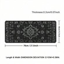 1pc Mouse Pad Black Persian Carpet Gaming XL New Home Mousepad XXL Keyboard Pad Soft Natural Rubber Computer Mice Pad Table Mat Rubber Non-Slip Keyboard Mousepad For PC Computer Office Home School Desktop Decoration - View 12