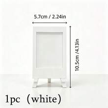 White Mini Instant Photo Frame, Easel-Style Photo Display Stand, Reusable Desktop Photo Ornament, Multi-Scene Universal Desktop Decor, Ideal Gift For Friends, Family And Classmates, Perfect For Birthdays, Anniversaries And Holidays - Picture Frame - View 12