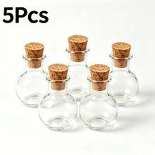 Wish Bottle With Cork Stopper, Mini Perfume Bottle, Mini Cork Drift Bottle, Suitable For Home Room Office Desk Office Decoration - Round Bottle - View 12