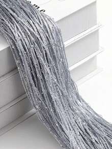 (1pc) Fashionable Beaded String Curtain Door Curtain - A - View 4