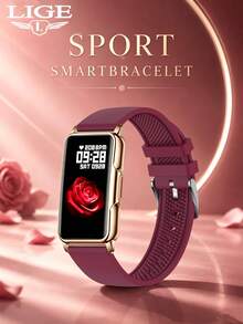 LIGE Smart Watch: Camera Timer, Period Tracking, Multiple Watch Faces, Weather Forecast, Waterproof, Music Playback And Activity Tracking - A Multi-Functional Women's Smart Sports Watch - View 1