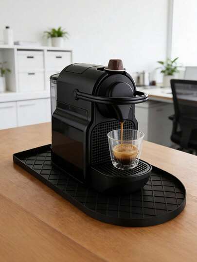 Non-Slip Silicone Mat, Suitable For Countertops And Bars, Silicone Coffee Mat With Slanted Edge Design, Kitchen Appliance Protection Mat, Non-Slip And Leak-Proof, Compatible With Espresso Machines, Kitchen Appliance Protection Mat, Suitable For Most Coffee Machine Brands On The Market.