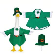 1-8 Sets Holiday Porch Goose Decor Outfit, All Season, Suitable For Valentine's Day, St. Patrick's Day, Easter, Summer, July 4th, Autumn, Halloween, Christmas - Lawn Porch Goose Costume For Yard And Garden Decoration (Goose Statue Not Included) - Type B - View 16