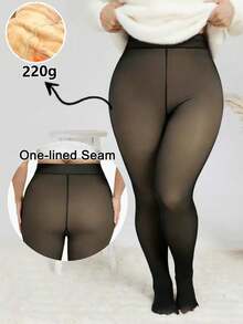 1pc Women's 220g Mid-Waist Sheer Elastic Soft Tights, Suitable For Daily Wear, Dance And Photography - Multicolor - View 1
