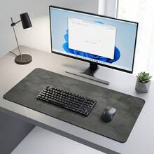 Large Gray Rubber Mouse Pad Marble Texture XL Office Gaming Home Workspace Durable Desk Mat Keyboard Pad Marble Design - Gray Texture - View 9