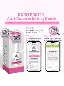 BORN PRETTY 3Pcs 15ml 6‑In‑1 Nail Gel Glue For False Nail Tips, UV‑Cured Soak‑Off Multi‑Use Gel For Base, Extension, Surface Reinforcing, Watercolor Effects & Top Finish, Beginner‑Friendly Manicure Kit - Clear - View 6