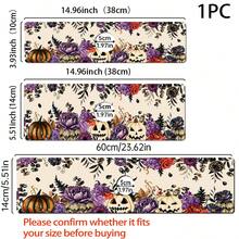 1pc Halloween Faucet Mat, Create Holiday Atmosphere, Bathroom Faucet Splash Guard, Waterproof Non-Slip Faucet Mat, Kitchen Countertop Accessory, Kitchen Dining Table Accessory, Sink, Moisture-Proof Absorbent Mat, Absorbent Drainage Mat, Pumpkin Pattern, Multi-Functional Absorbent Non-Slip Mat - Multicolor - View 6