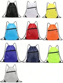 1pc Lightweight Drawstring Toiletry Bag, Large Capacity, Suitable For Swimming Or Sports/Gym Use - Multicolor - View 3