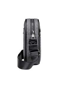 Men's Shoulder Bag, Crossbody Bag, Casual , Large Capacity, Square Texture Small Bag - Grey - View 6