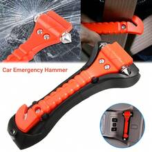 3pcs Emergency Hammer 2 In 1 Car Window Breaker Seatbelt Cutter Glass Escape Glowing - Car Emergency Hammer - View 1