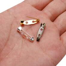 20/40/60Pcs Brooch Backing Bases, Random Color DIY Jewelry Pin Making Accessories, Used For DIY Jewelry Pin Bases, Clasp Accessories - Multicolor - View 12