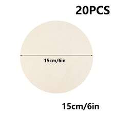 20pcs Assorted Size 1-16in Blank Wooden Rings, Unfinished Wood Circles, DIY Craft Supplies, Home Decor, Handmade Materials, Painting & Drawing Wooden Discs - Yellow - View 10