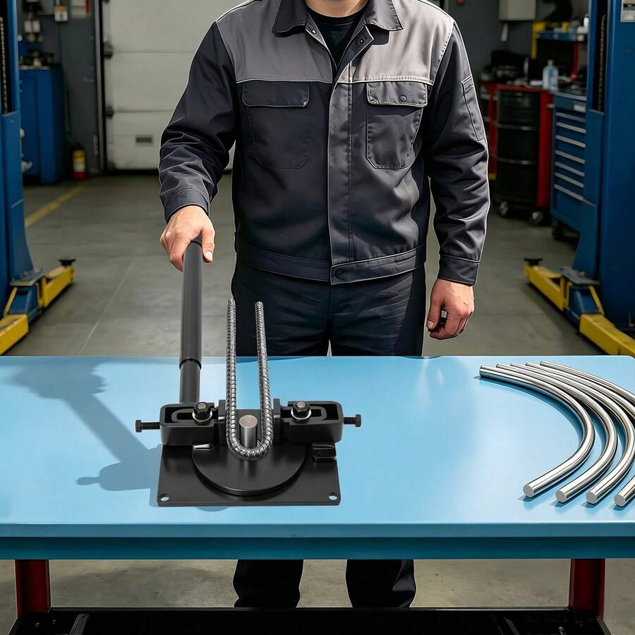 Manual Rebar Bender,Metal Rod Bar Bender,Manual Rebar Bending Machine For Steel - Black - View 1