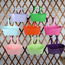 1pc Metal Bucket Planter - Vintage Wall-Mounted Flower Pot, Suitable For Balcony, Garden Decor, Indoor And Outdoor Use - Oval Planter - View 11