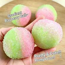 1pc Soft Summer Beach Vacation Guava Inspired Squeeze Ball, Temperature Responsive Color Changing Toy, Pocket Size Stress Relief Fidget Toy, Suitable For Daily Stress Relief And Holiday Parties. Crunchy Texture Squeeze Toy - Multicolor - View 7