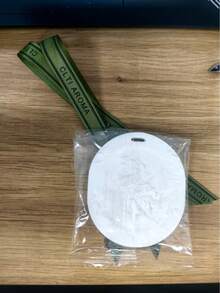 1pc Premium Embossed Plaster Fragrance Pendant, Same Scent As Physical Store, Suitable For Various Occasions, Also A Delicate Gift Choice - Freesia - View 6