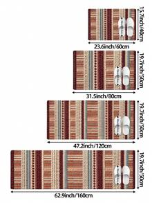 1 buah Karpet Panjang Tenun Cetak 3D, Keset Dapur Gaya Bohemian, Cocok untuk Kamar Mandi, Dapur, Luar Ruangan, Lorong, Kamar Tidur, Ruang Tamu, Dapat Dicuci dengan Mesin, Keset Pintu Masuk yang Mudah Dibersihkan, Karpet Kamar Tidur Anti Selip, Dekorasi Musim Gugur Gaya Liburan - MultiWarna - View 3