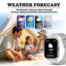 Jam Tangan Pintar Remaja, Baterai 180mAh, Pedometer, Kalender dan Alarm--Tali Silikon Multi-Warna, Desain Sporty, Hadiah Sempurna untuk Halloween dan Natal - View 3