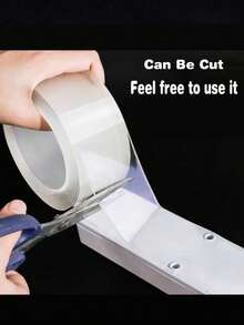 1 Roll Heavy Duty Double Sided Tape, Reusable Strong Adhesive Tape, Multi-Purpose Removable Washable Transparent Nano Tape, Suitable For Home/Office/Car Item Attachment, Perfect For Home Decor Tools, Damage-Free Stickers, Wall Decals - Multiple Styles - View 8