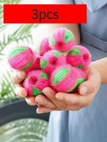 6pcs Random Color Washing Machine Lint Remover, Nylon Material, Can Clean Clothes, Capture Pet Hair, Washing Machine Dedicated Magic Lint Brush (1/3/6pcs Random Color) - A - View 9