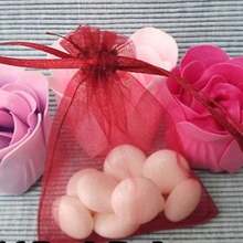10/50pcs Organza Gift Bags, Jewelry Bags, Small Mesh Drawstring Bags, Wedding Gift Bags, Bracelet Packaging Bags, Transparent Jewelry Small Gift Bags - Multi-color - View 3
