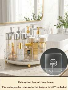 1pc Makeup Perfume Organizer No Fall Clear 360 Degree Rotating Lazy Susan For Girls Tidy Cosmetic Desk Storage Stand To Hold Essences Creams Lipsticks Lotions Display Case Round Tra Makeup Orginizer,Makeup Storage,Vanity Decor,Jewelry Tray - Multicolor - View 9