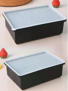 1pc Silicone Ice Cube Tray With Lid - Large Capacity Soft Ice Mold Suitable For Refrigerator, 1 Cup Size For Soups, Stews, Sauces - Dishwasher , Great For Christmas, Halloween, Easter, Thanksgiving - Multicolor - View 23
